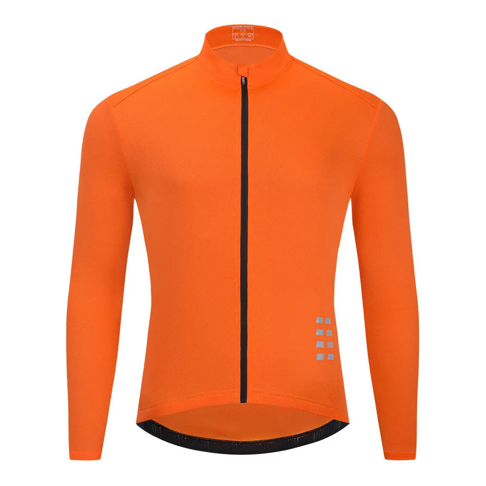 Summer men's breathable cycling top in polyester anti-UV fabric for outdoor sports