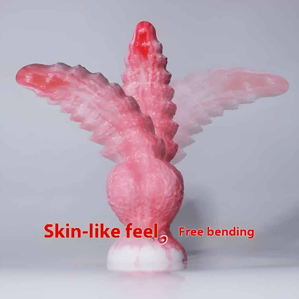 Pink platinum silicone shaped penis masturbation device for adults, Berserker model.
