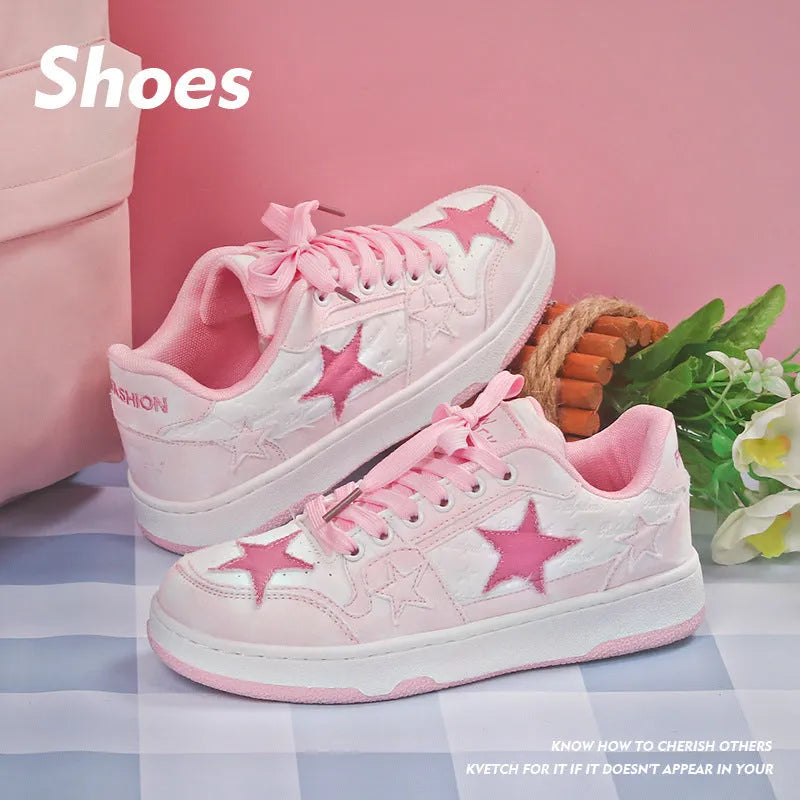 Couple skateboard shoes in denim with mesh lining, round toe, and flat rubber sole