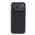 Frosted magnetic protective phone case for iPhone 17 series in matte finish showing camera button protection
