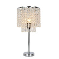 Rechargeable crystal decorative table lamp 20x42cm modern simplicity style with crystal details