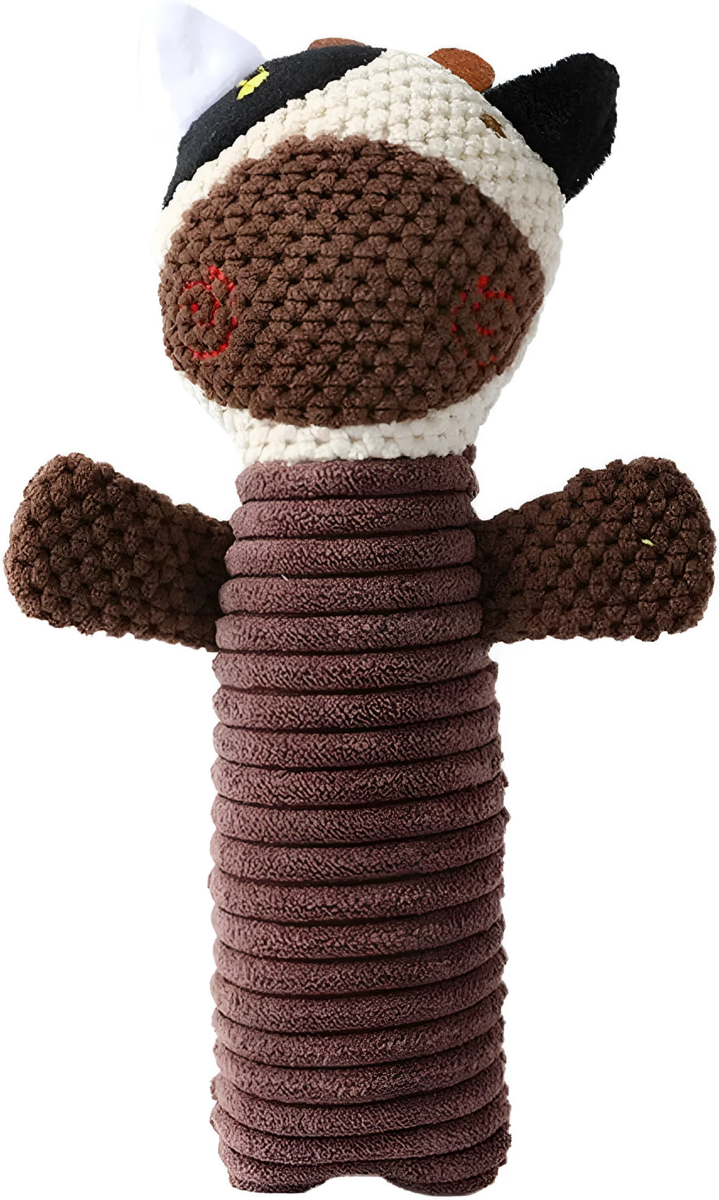 Soft plush dog chew toys in calf, frog and puppy designs with squeakers