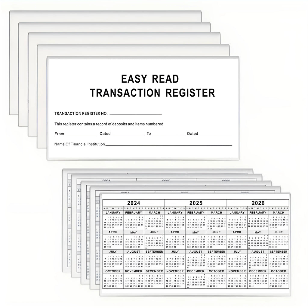 Deposit journal paper 54K bank checking account record notebook