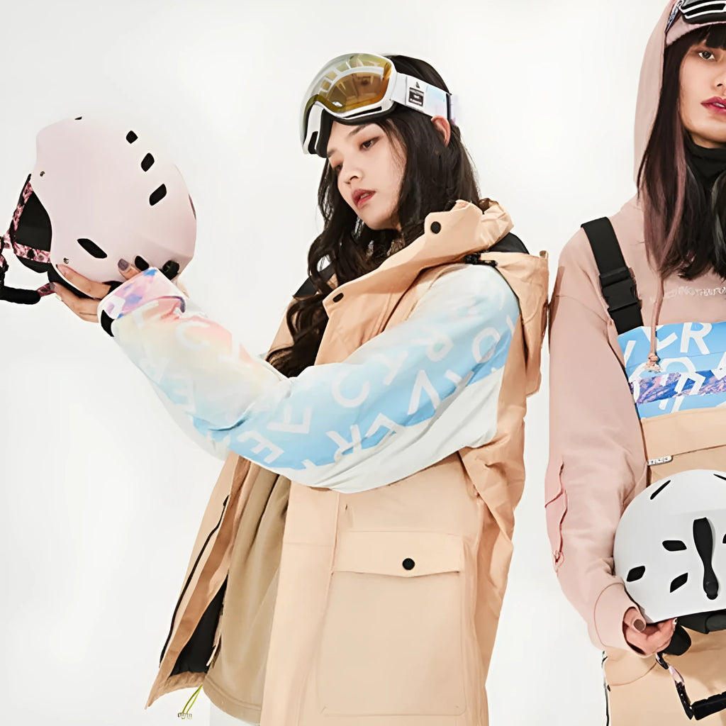 Men's protective snow helmet for skiing with EPS and ABS construction in multiple colour designs