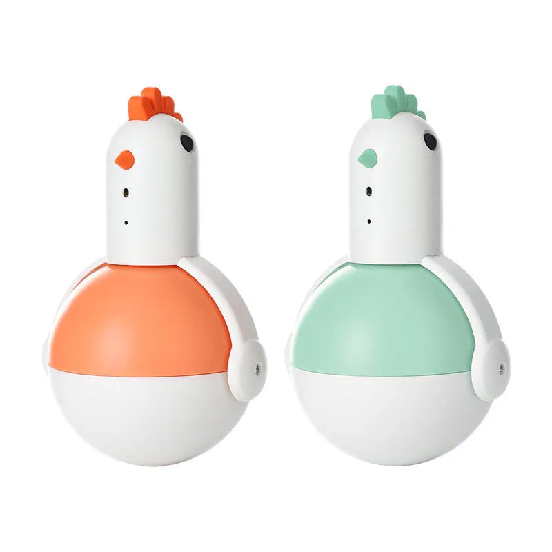 Green and orange electric cat toy with automatic induction switch and self-balancing movement