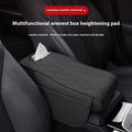 Leather car armrest box cushion tissue holder universal buggy bag 35x16.5cm in beige