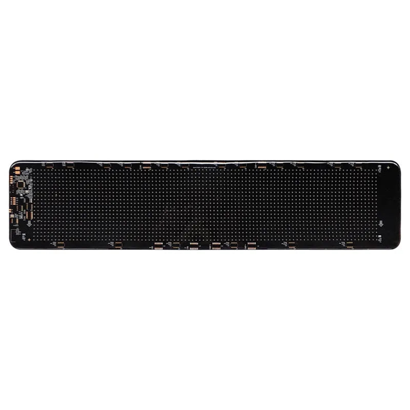 LED smart bumper sticker with rectangular expression screen on vehicle bumper