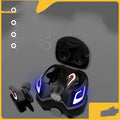 Griffin wireless gaming earbuds in black, dark grey, and yellow colour options with earplug-style fit.