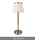 Gold finish alloy desk lamp with 3W LED and Type-C charging port