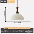 Retro glass pendant light with 30cm semicircle shade in white tri-colour for dining room