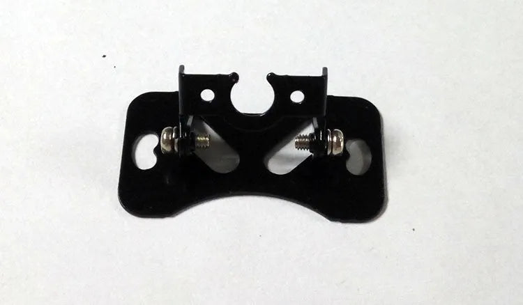 Black metal universal car camera holder with adjustable 120-degree angle bracket