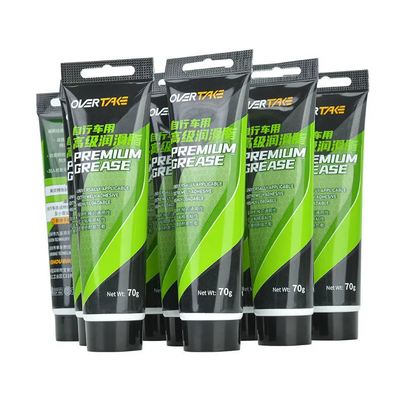 70g bottle of green apple scented synthetic bicycle grease for chain and gear maintenance