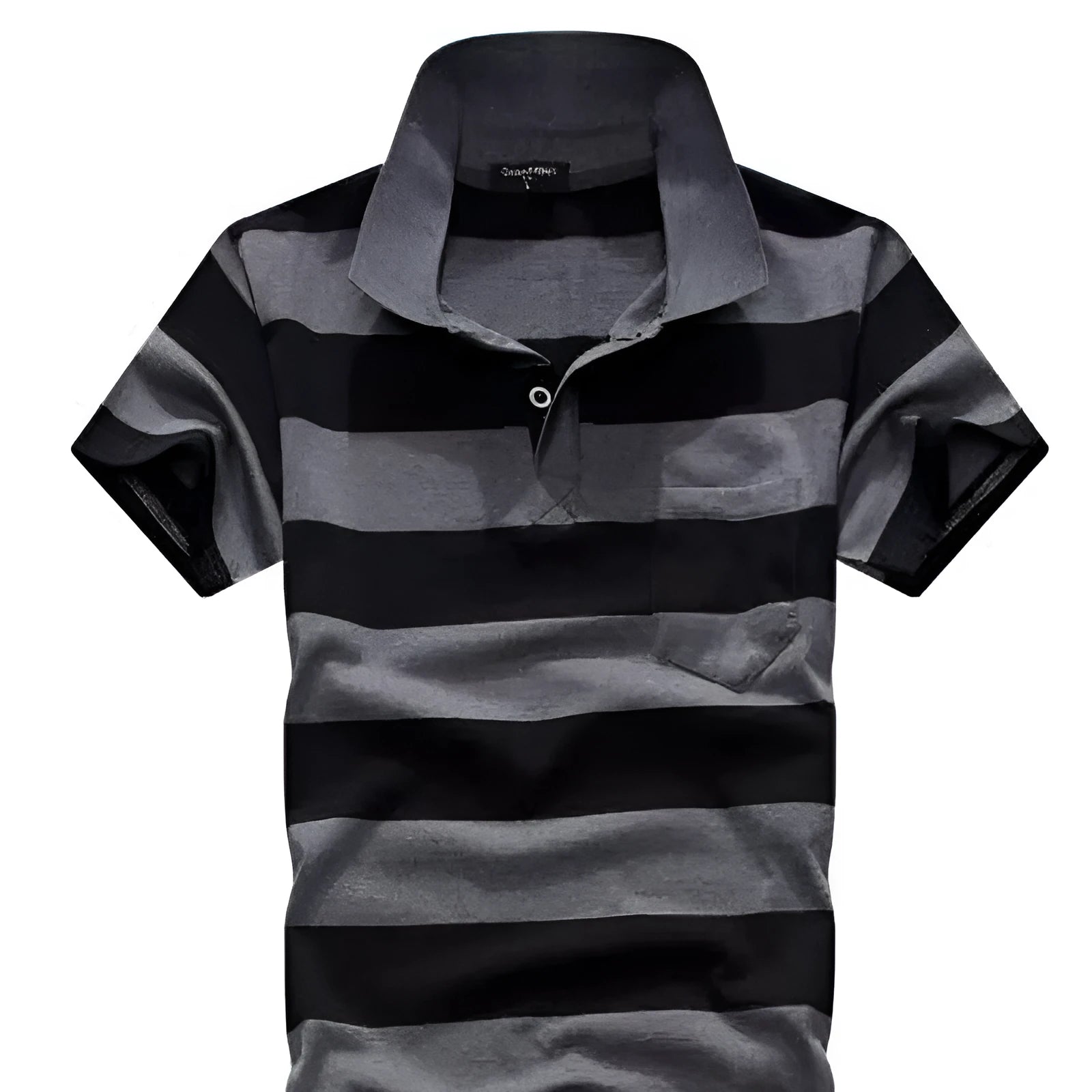 Men's striped short sleeve t-shirt with real pocket, loose fit, in sizes L XL XXL, summer casual top