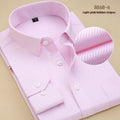 Men's black slim fit long sleeve cotton business shirt on a hanger.