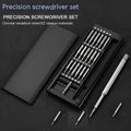 24-in-1 precision magnetic screwdriver set with bit holder, aluminium handle, and 125mm chrome vanadium steel shaft.