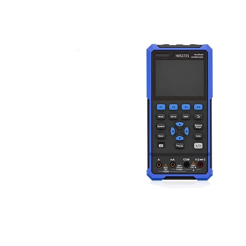 Handheld digital oscilloscope with probe and accessories for automotive electrical testing