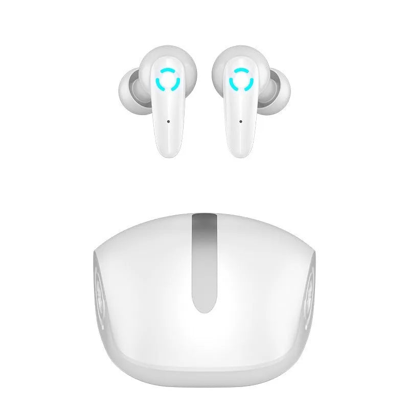 TWS gaming headset with Bluetooth 5.2, long battery life, call function, available in black white yellow