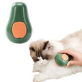 Green and white rechargeable 3-in-1 cat steam brush with water spray and silicone teeth