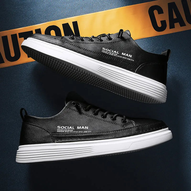 Men's casual board shoes with EVA upper and sole, flat heel, low top, front lace-up, in white, black, or sand