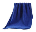 Blue thickened microfibre car cleaning towel weft knitted non-shedding for washing waxing polishing 30x60cm