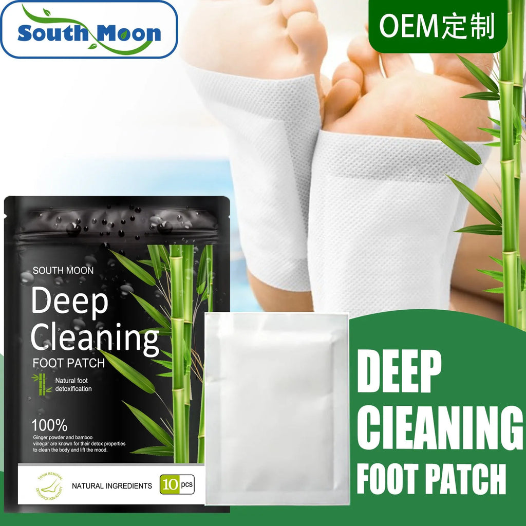 Natural foot patch detox pack of 10 patches for physical stress relief and fatigue reduction