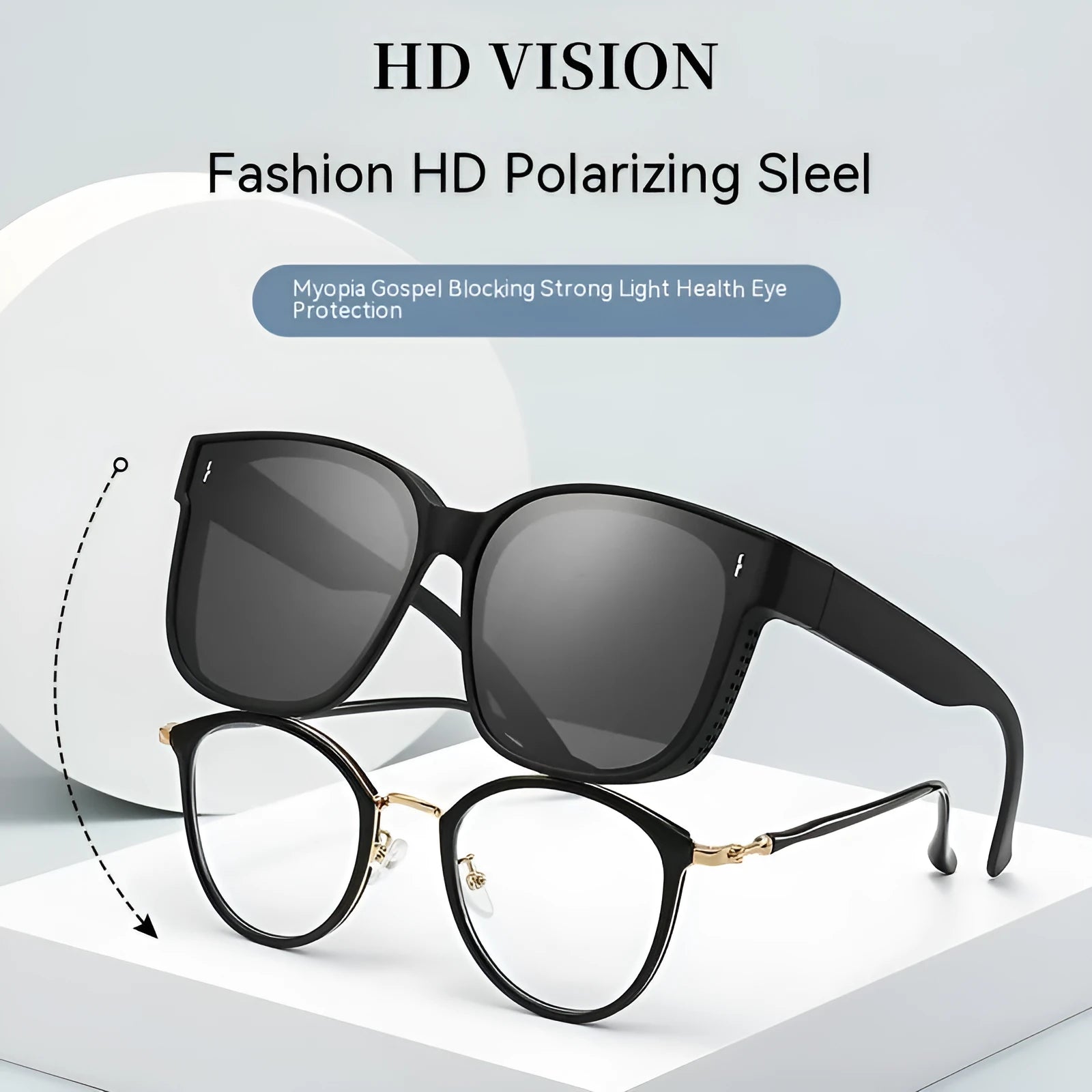 Summer driving polarised sunglasses with dual-use anti-glare mirror in sand black PC frame