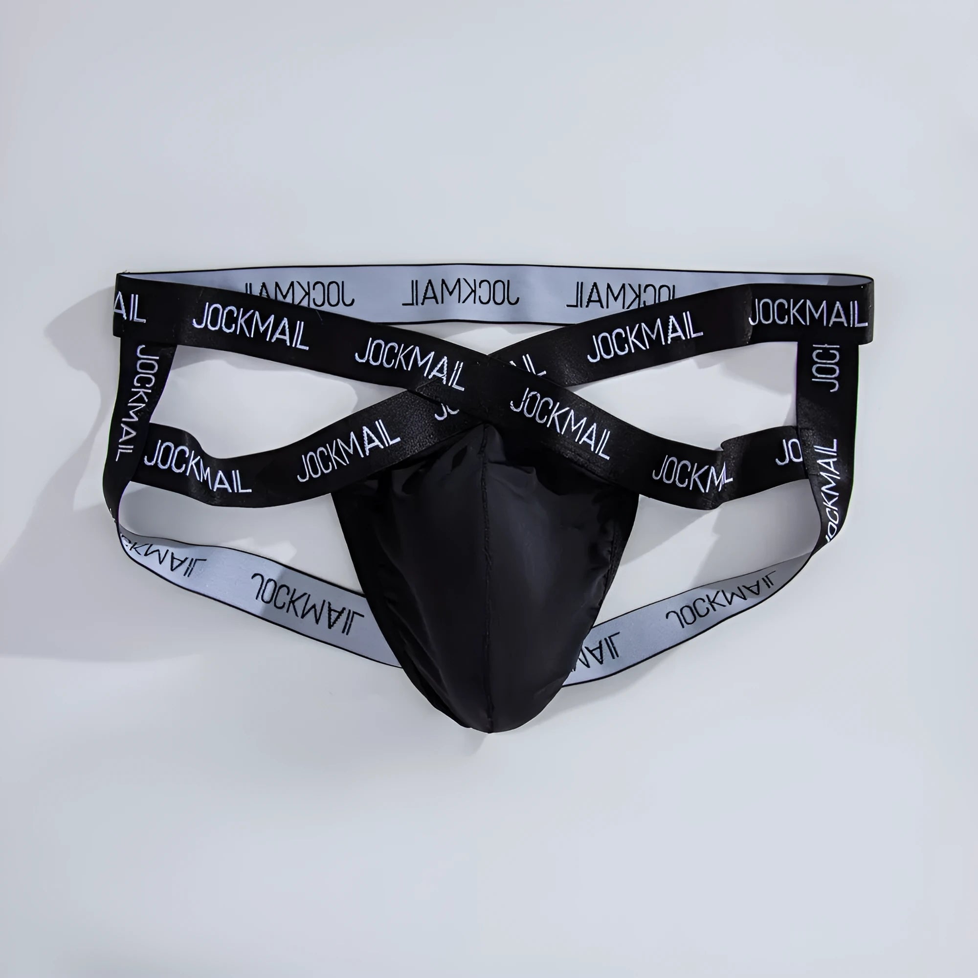 Men's transparent ice silk T-back bikini in solid colour, low waist quick-drying breathable underwear