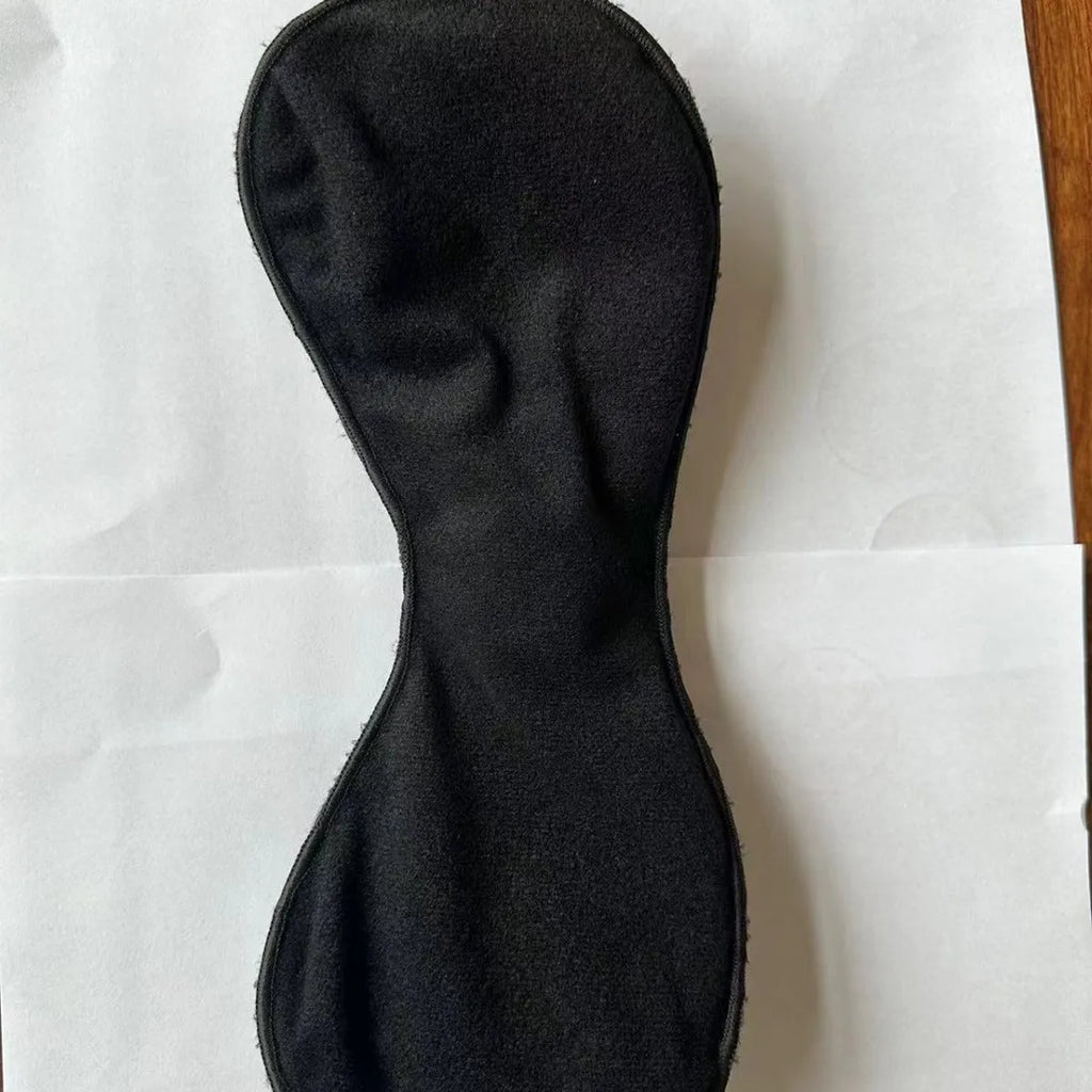 Black silicone chest stickers for electric massager bras with 3-key control