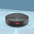 Automatic household sweeping robot in black with brushless motor and 600ml dustbin on hard floor