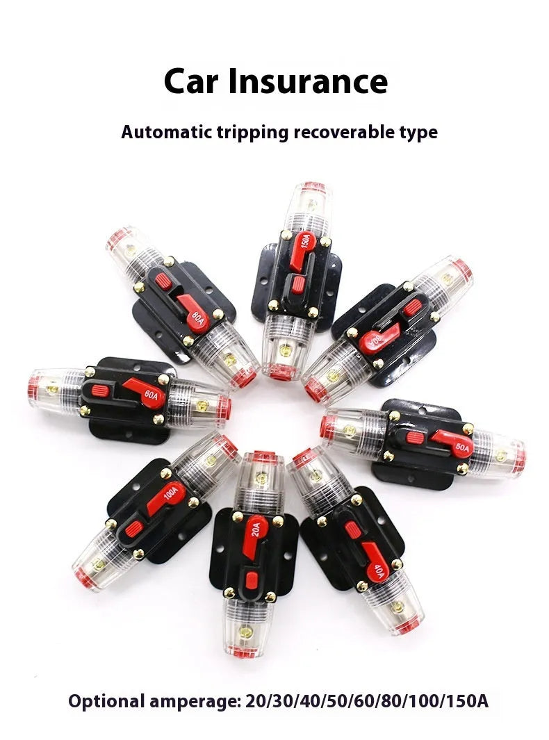 Car insurance liner compound automatic safety seat power switch, 12V, 20A-150A, 10cm size