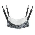 Cotton flannel pet hammock with plastic hooks for cats and small rodents