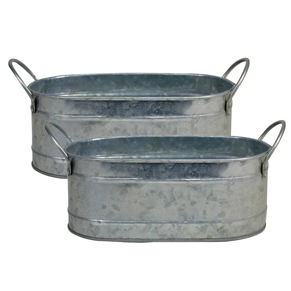 Iron sheet succulent flower pot desktop style metal planter for indoor cacti