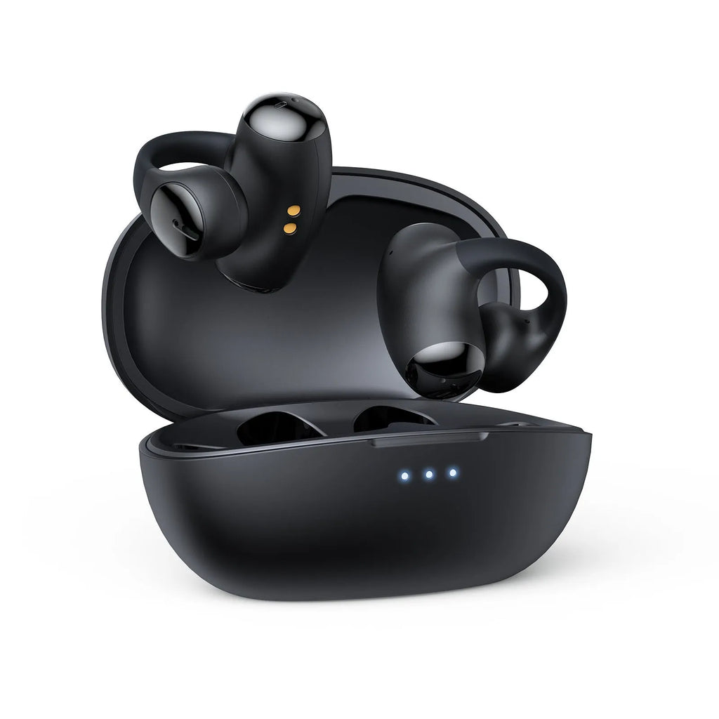 T306 black and white wireless Bluetooth gaming headset with sports ear hook design