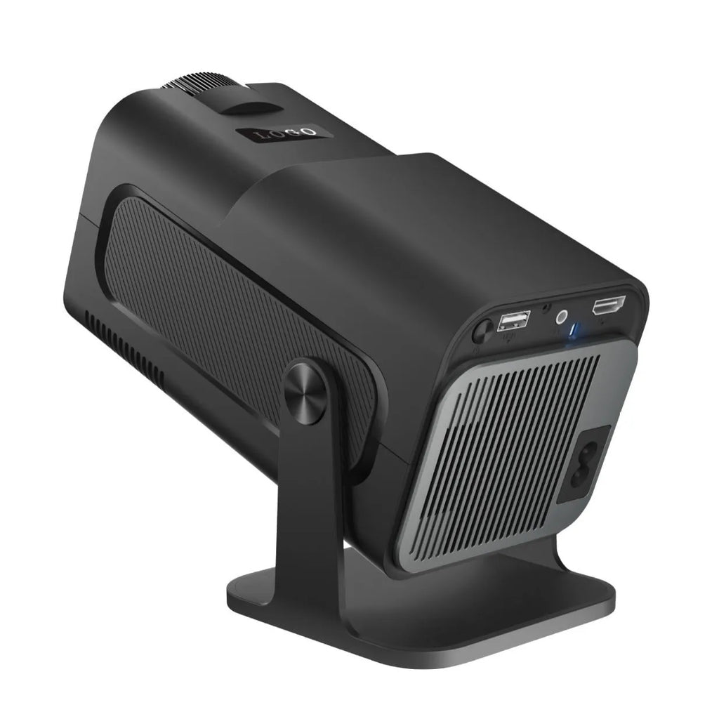 HY320 Android small HD smart projector 1080p with PTZ bracket and remote control