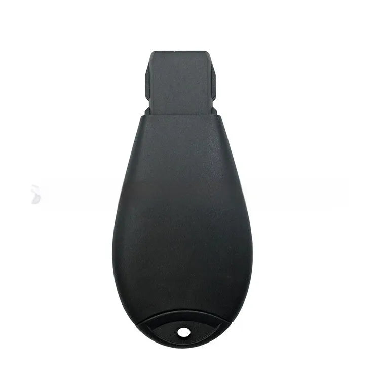 Chrysler Dodge car key replacement shell in ABS brass and nylon, showing dimensions 85mm x 42mm x 15mm.