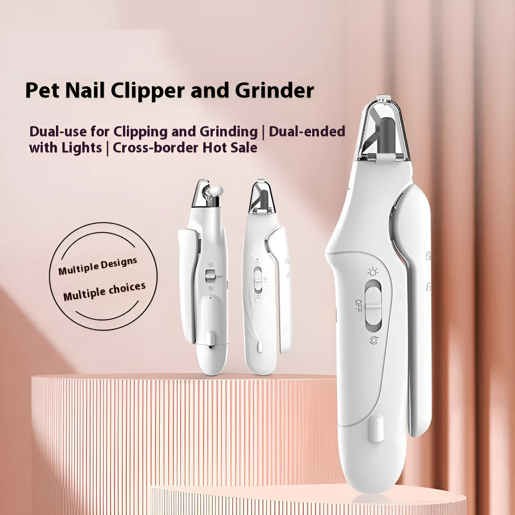 Rechargeable pet electric nail grinder in 04Style, 170g, 180 x 52 x 32mm, with armour grinder attachment