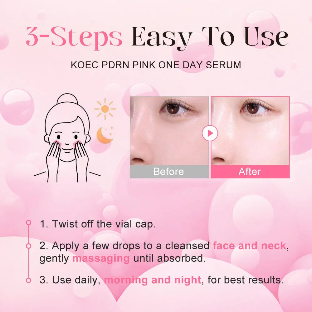 KOEC Powder Polypeptide Disposable 10 Pack Moisturising Face Mask set showing ten individual latex essence pieces