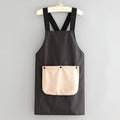Waterproof polyester kitchen apron in multiple colour options for household cooking protection