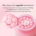 Pink collagen capsule cream moisturising nourishing face cream universal skin type fish roe cream style