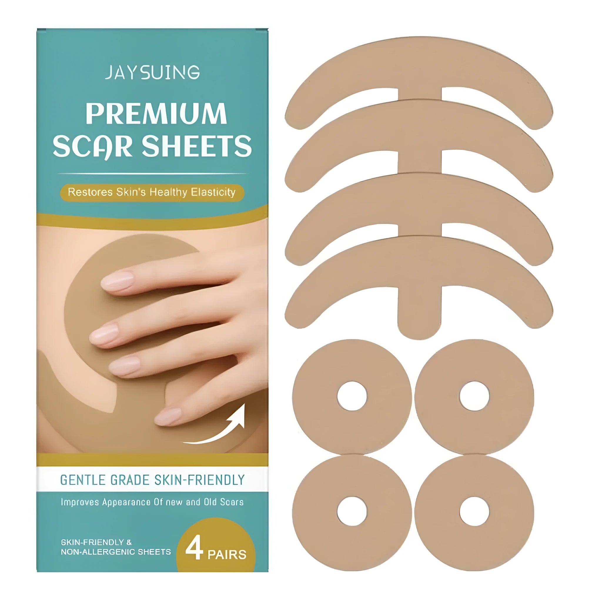 Busty Lifting Breast Patch pack of 4 pairs with hyaluronic acid and vitamin E, white packaging