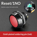 12mm red wave spherical handle self-resetting button with silver-plated contacts, waterproof, for electronic remote control