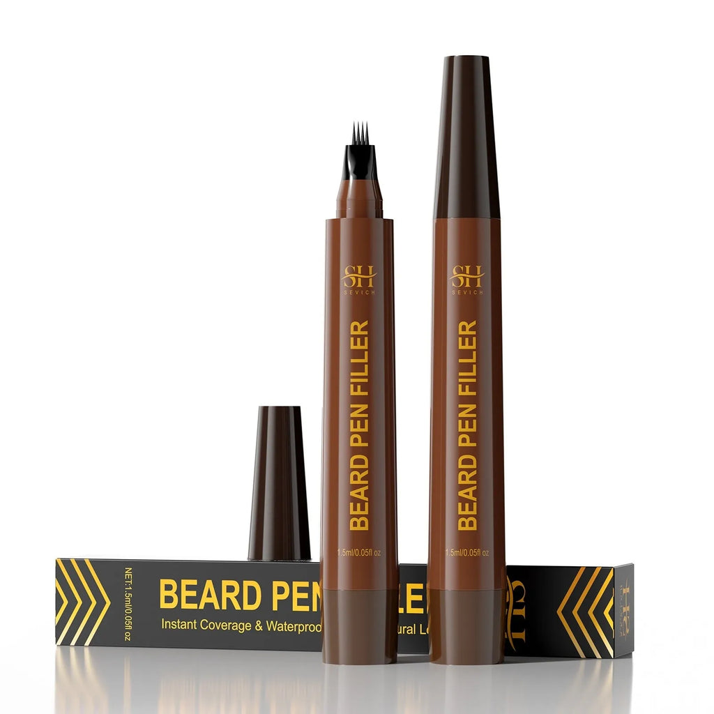 Men's black sweatproof eyebrow pencil for beard and brow definition