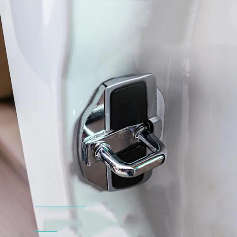 Silver TRD door lock cushions for Toyota Prius 23 with 3M adhesive backing