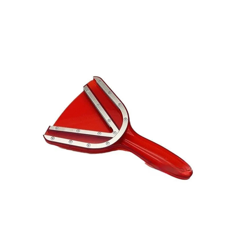 Plastic bottle and can opener tool with telescopic adjustment in transparent red colour