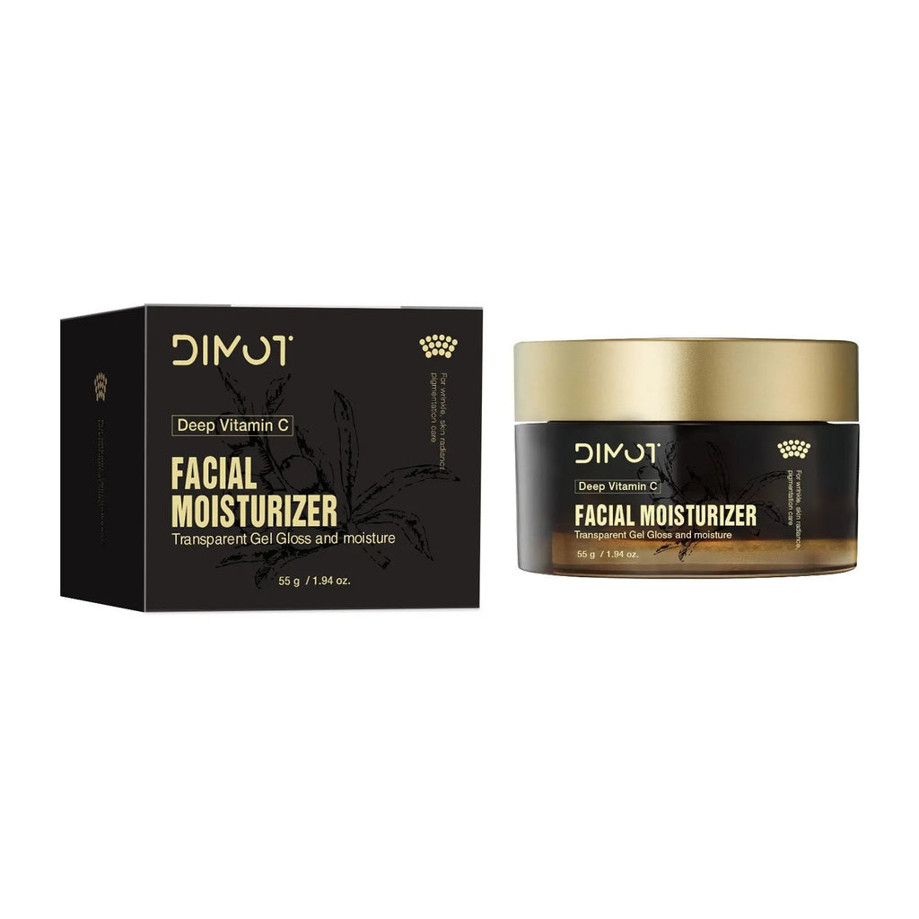 Deep Dimension C Moisturizing Facial Cream in a white jar with 50ml label, suitable for daily hydration