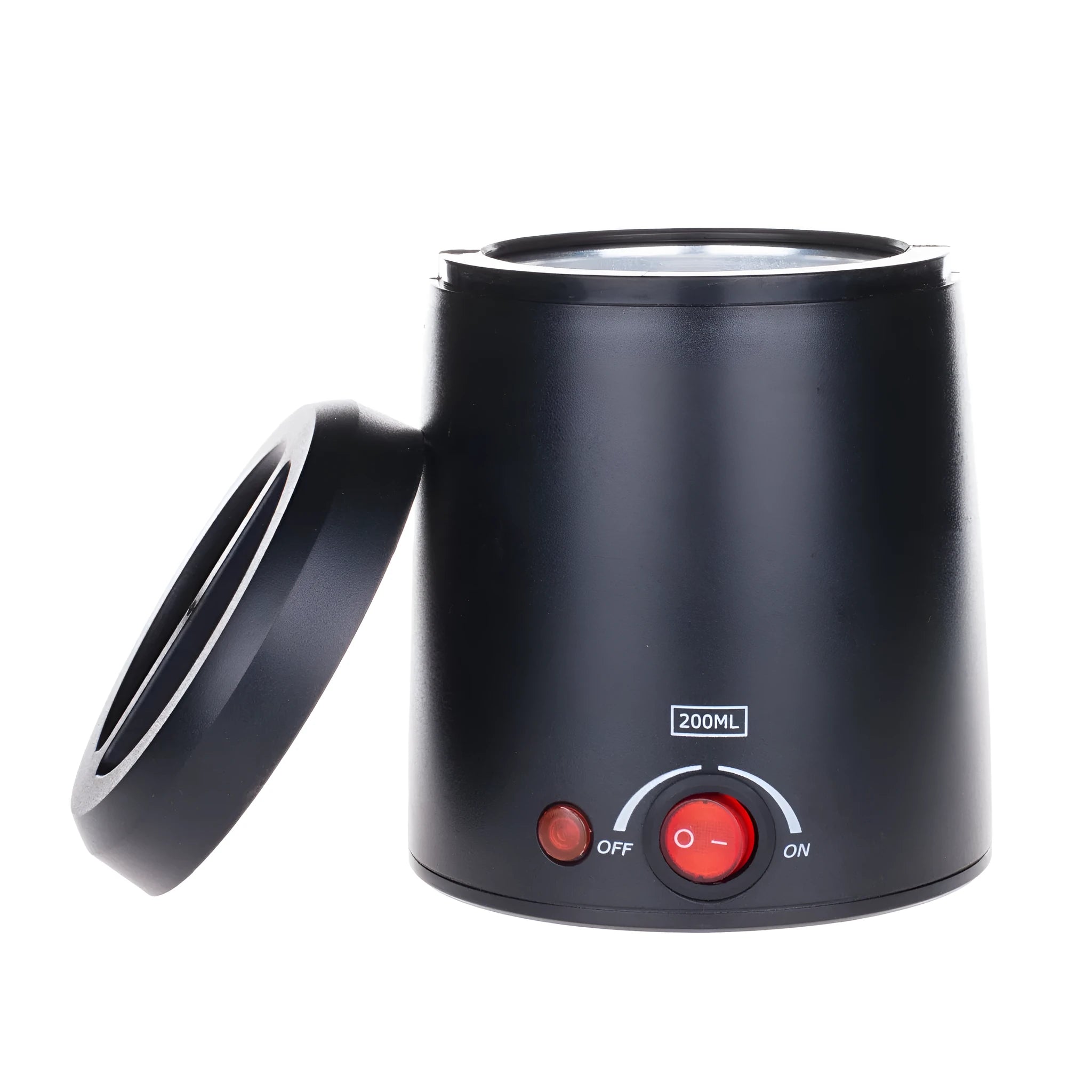 Portable constant temperature wax melting machine 80W black compact 11x9.5x13cm with removable power cord