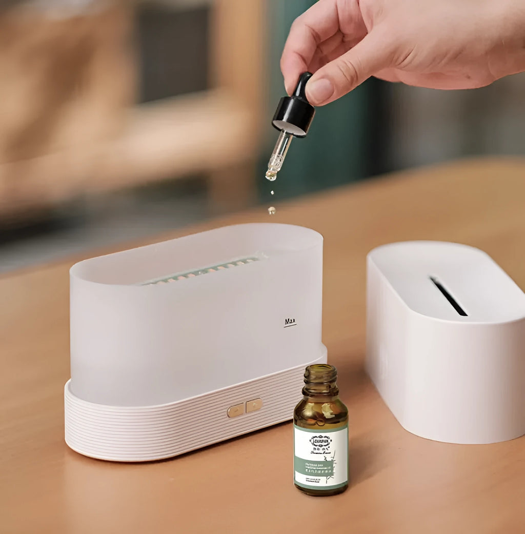 10ml essential oil bottle with dropper, available in Cologne Jasmine and Ocean scents for humidifier and diffuser use