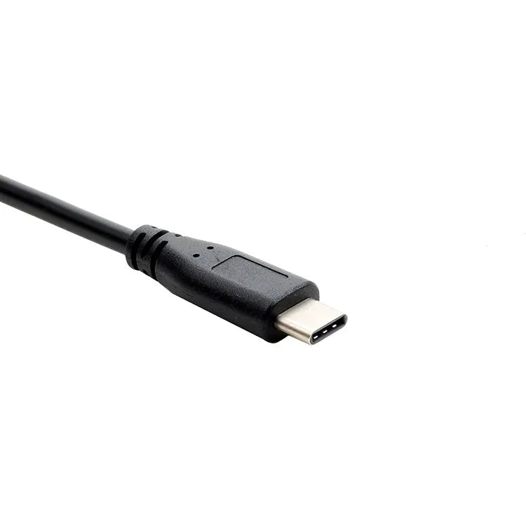 Micro female to Type-C male data cable 0.25m black for mobile phone