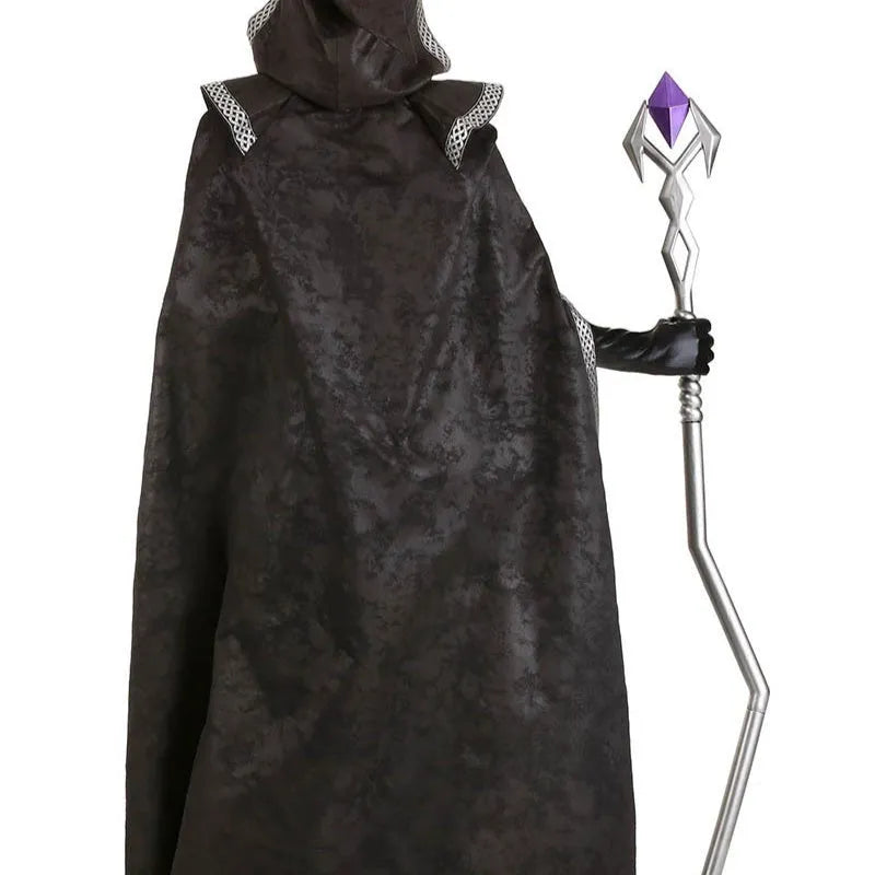 Sleeping Spell women's role-playing costume set with spandex gloves, cloak, and skirt in three sizes