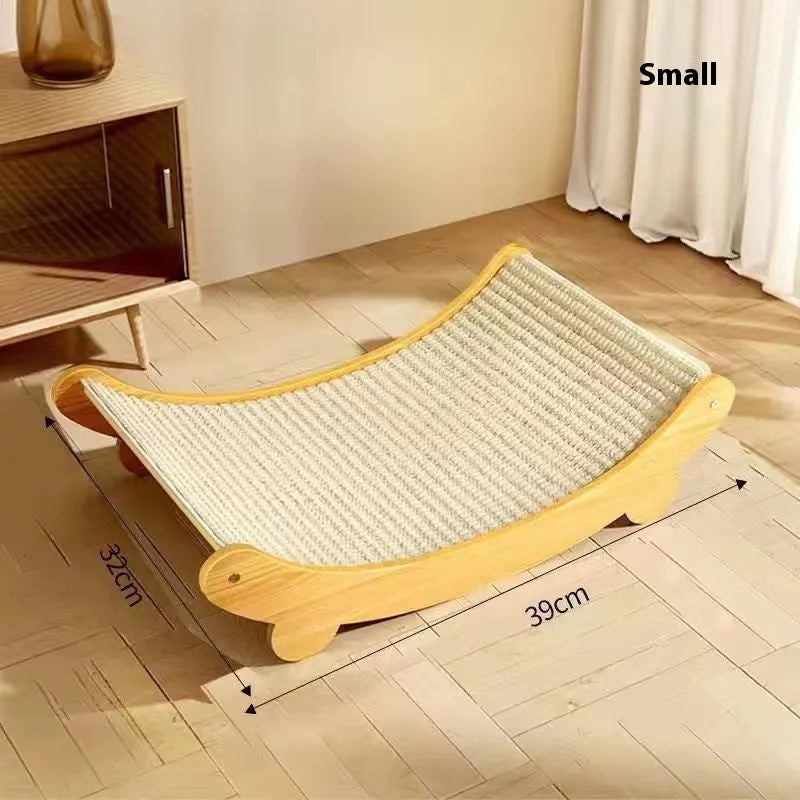 Sisal blanket cat scratch board in natural style available in large and small sizes